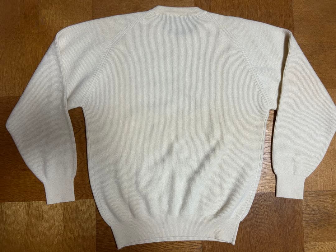 【美品】le cent レセント LeCENT 林田 カシミヤセーター オフ白L