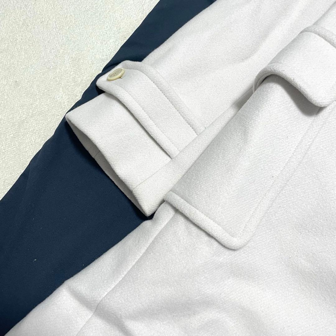 シップス カシミヤ混 リアルファー付きダッフルコート 40 3way