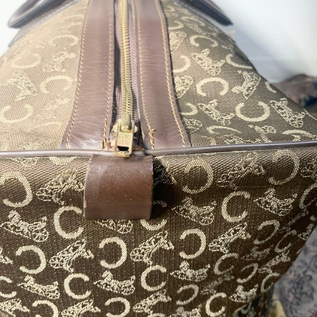 大容量！　CELINE セリーヌ　ヴィンテージ　Cマカダム ボストンバッグ