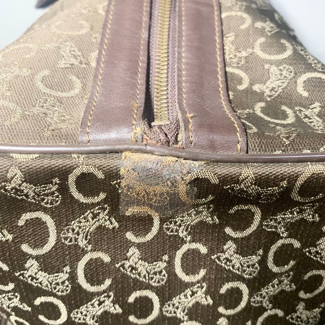 大容量！　CELINE セリーヌ　ヴィンテージ　Cマカダム ボストンバッグ