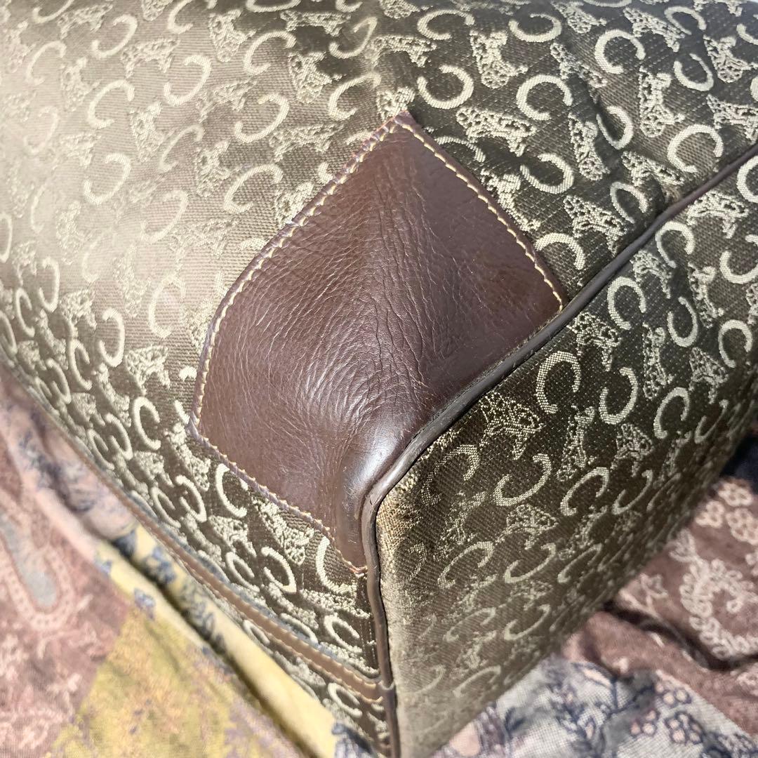 大容量！　CELINE セリーヌ　ヴィンテージ　Cマカダム ボストンバッグ