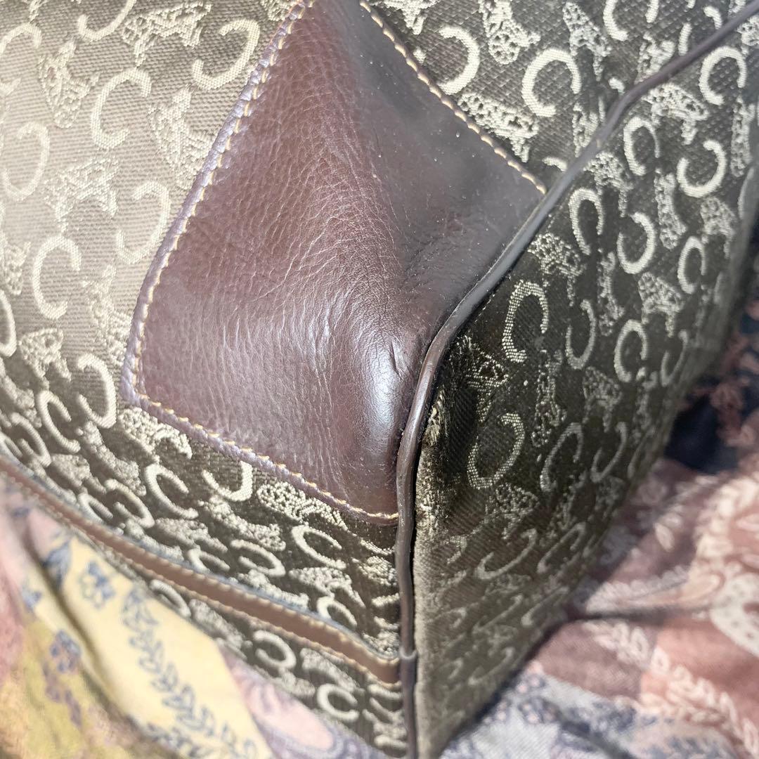大容量！　CELINE セリーヌ　ヴィンテージ　Cマカダム ボストンバッグ