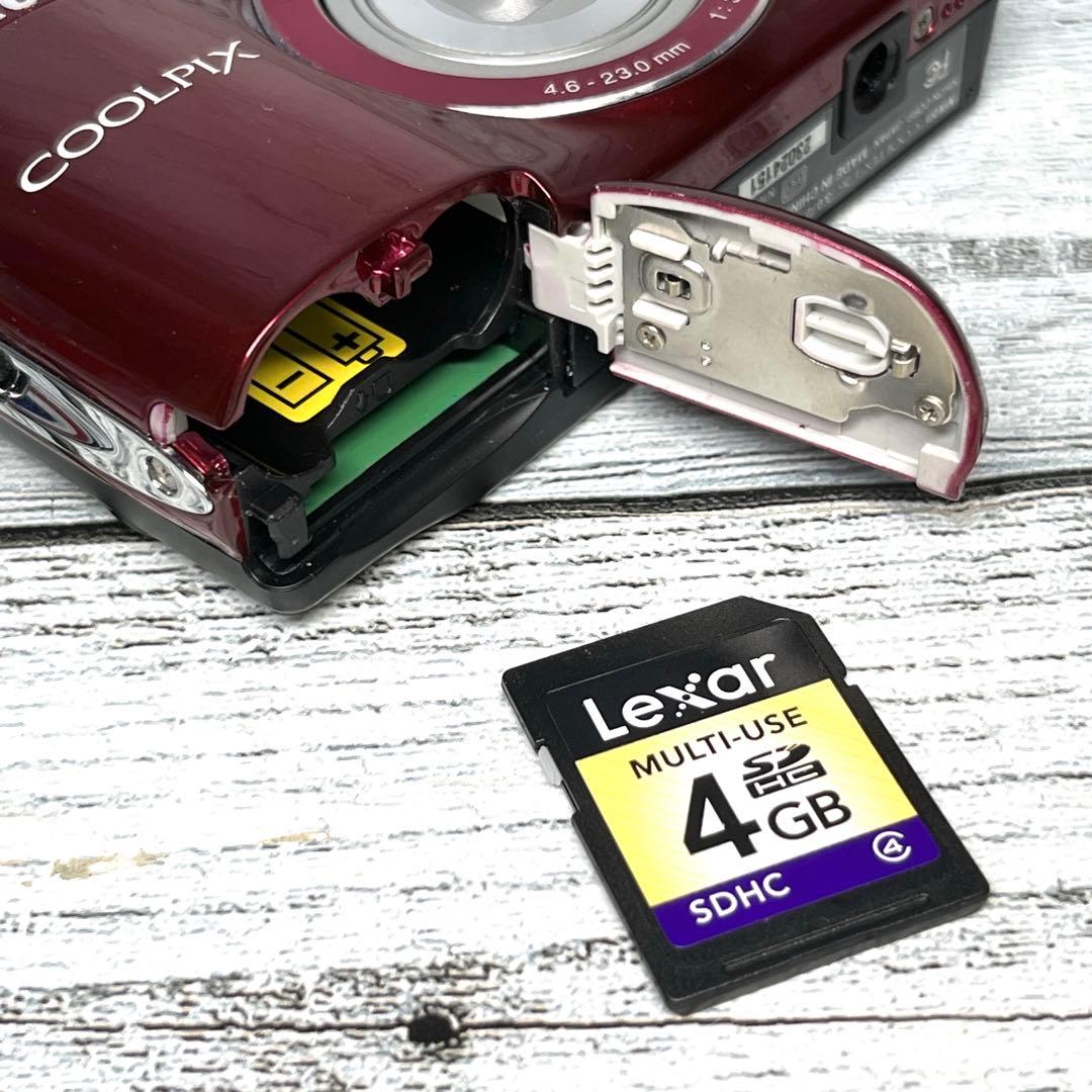 【美品】Nikon ニコン デジタルカメラ COOLPIX L26 レッド