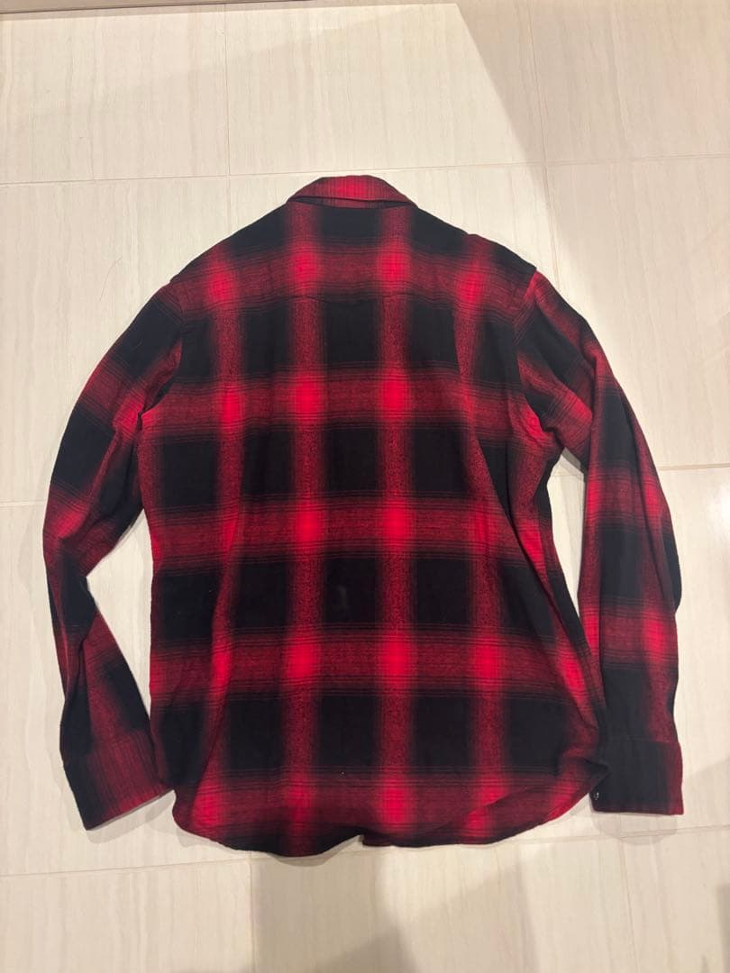 Polo Ralph Lauren 90s オンブレ フランネルシャツM 赤