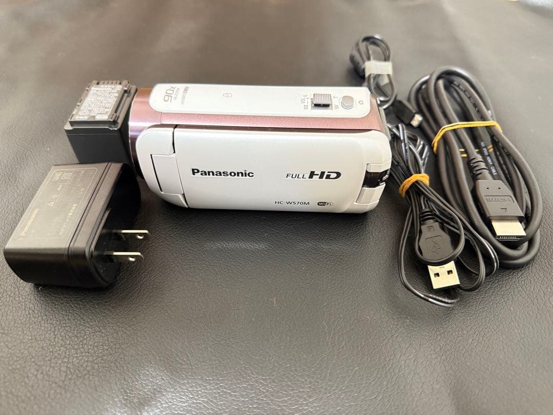 (ジャンク品)パナソニック ビデオカメラ HC-W570M ホワイト