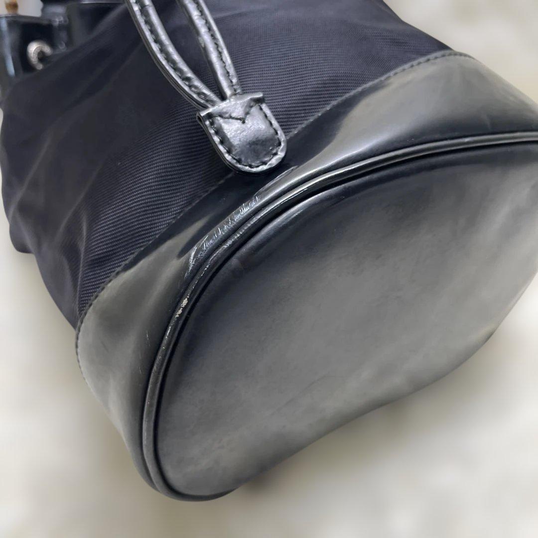 美品 GUCCI バンブー 巾着 2way ワンショルダー ナイロン グッチ