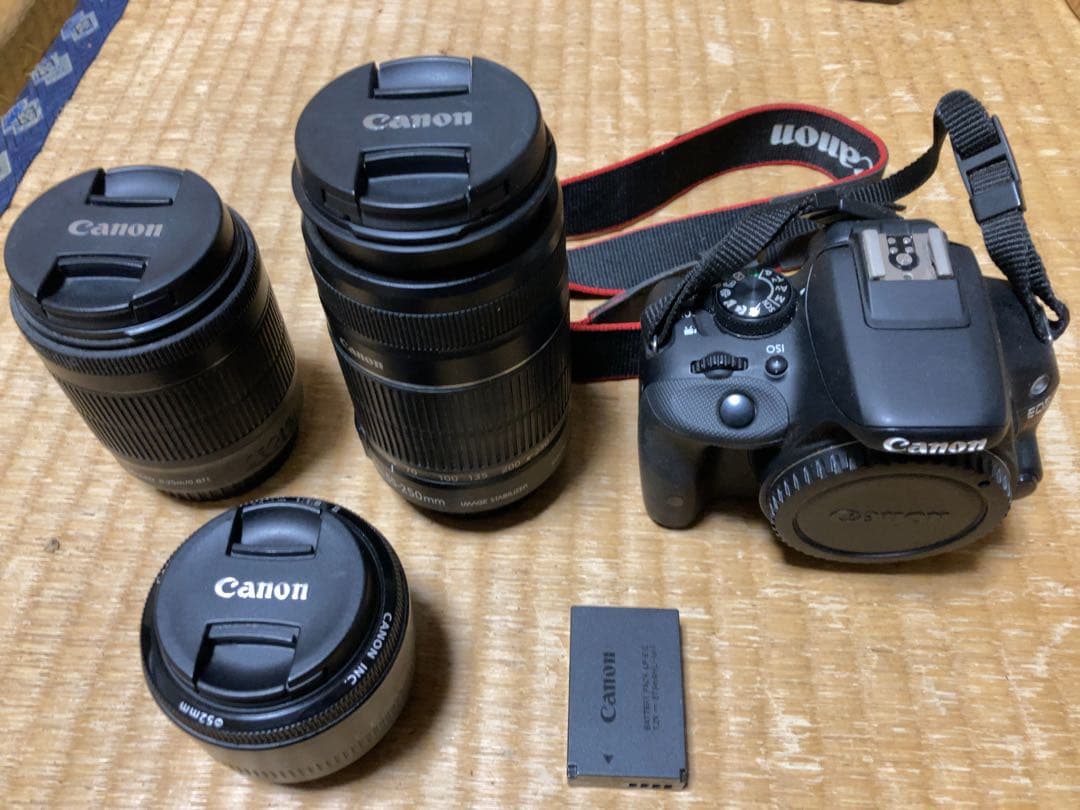 【ジャンク】Canon EOS Kiss X7ダブルズームレンズキット　プラスα
