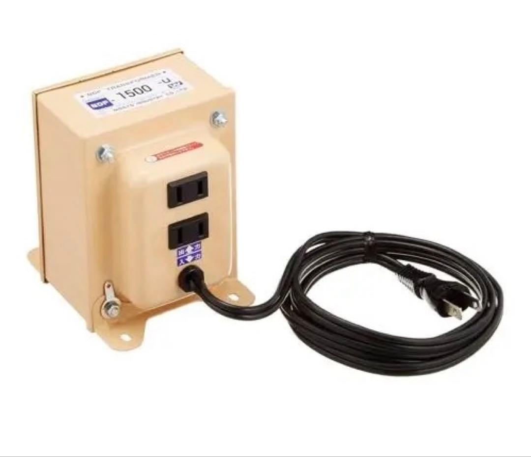 NDF-1500-U 変圧器 1500W無印良品 トラベル用変換プラグアダプター