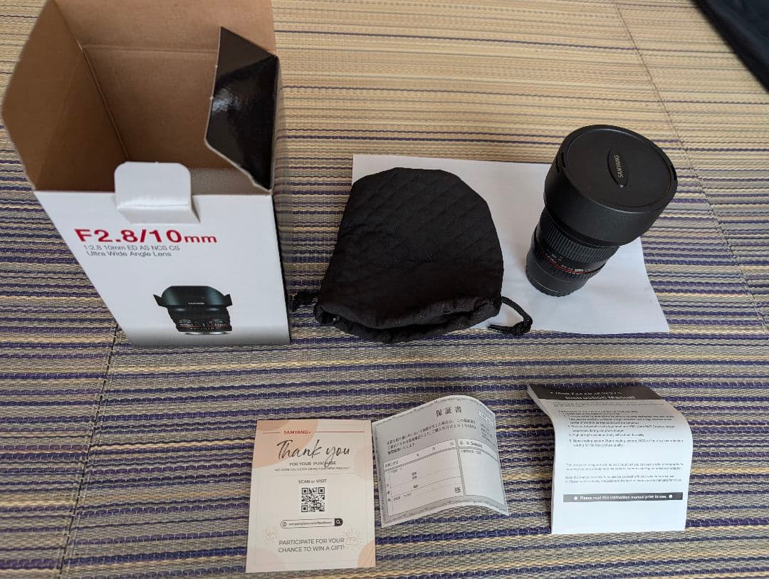 SAMYANG F2.8/10mm ED AS NCS CS Xマウント