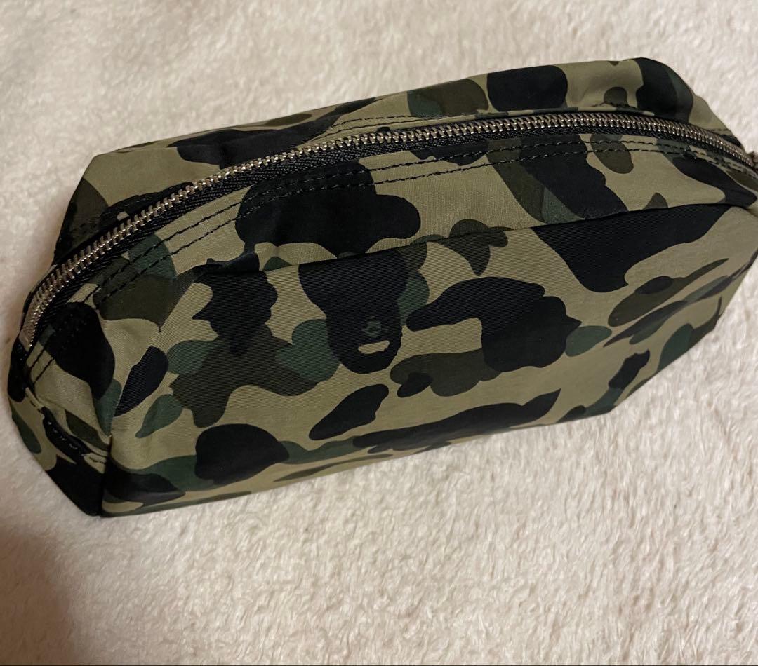 【希少】old A bathing apeエイプ 初期カモ柄ポーチ マルチケース
