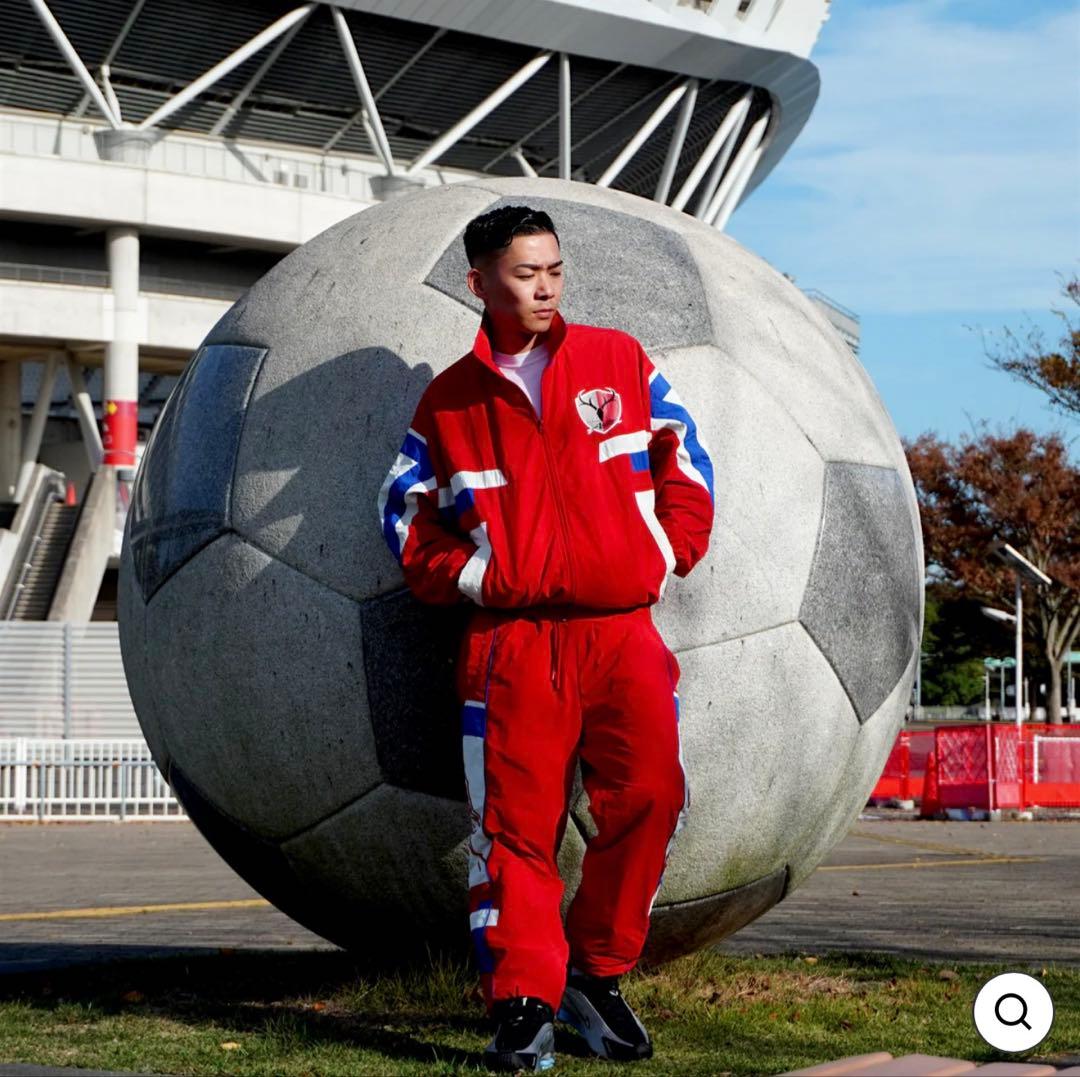 鹿島アントラーズ　トラックジャケット・ナイロンパンツセット　サイズ上下L