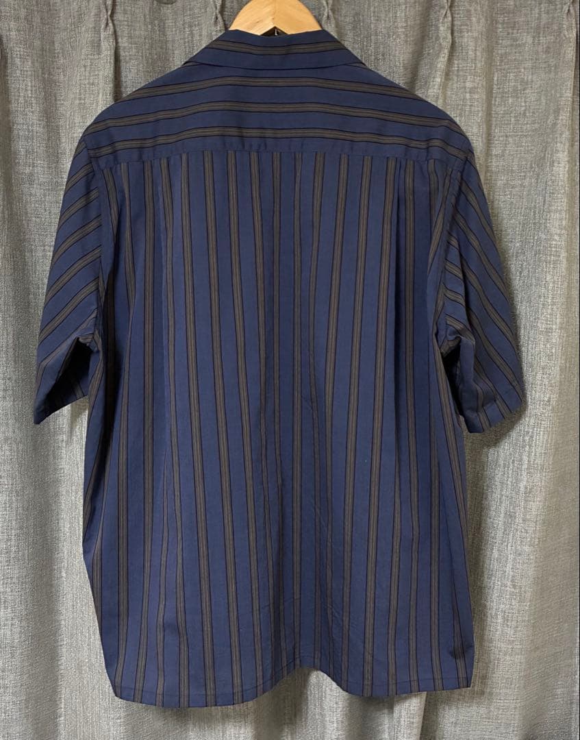 ワコマリア　STRIPED OPEN COLLAR SHIRT