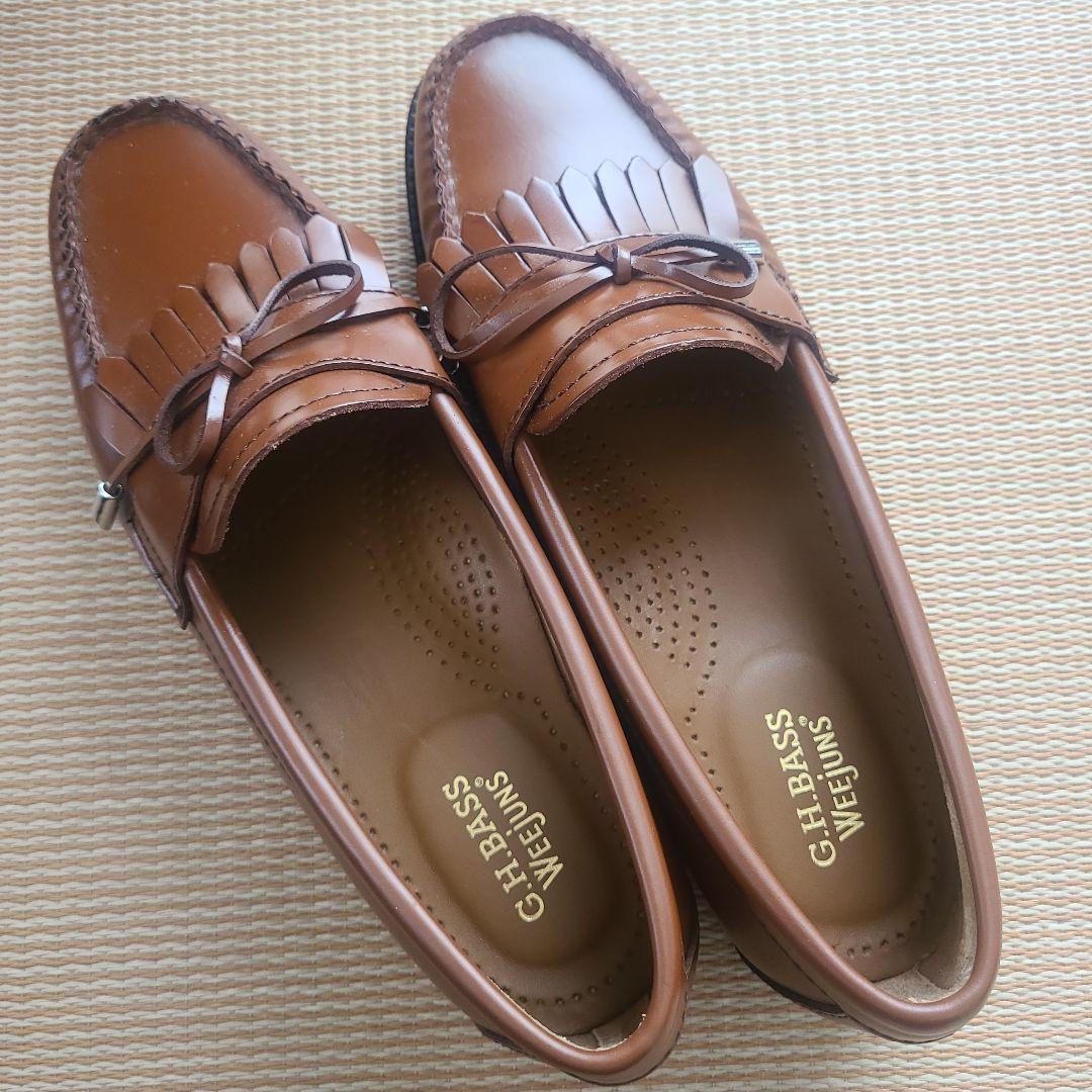 G.H. BASS WEejuns ブラウン ローファー　靴裏ガム汚れあり