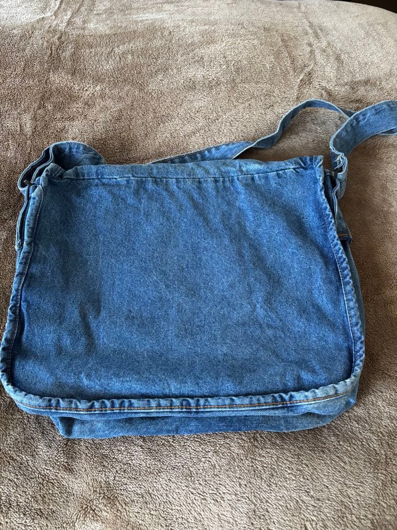 HUNTING WORLD メッセンジャーバッグ デニムブルー