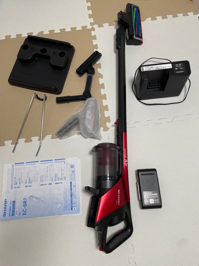 SHARP スティッククリーナー ES-SR7 レッド