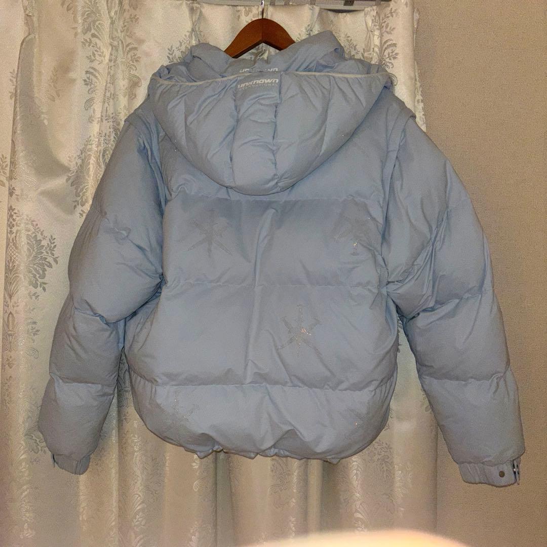 UNKNOWN LONDON ダウンジャケット ストーン付き