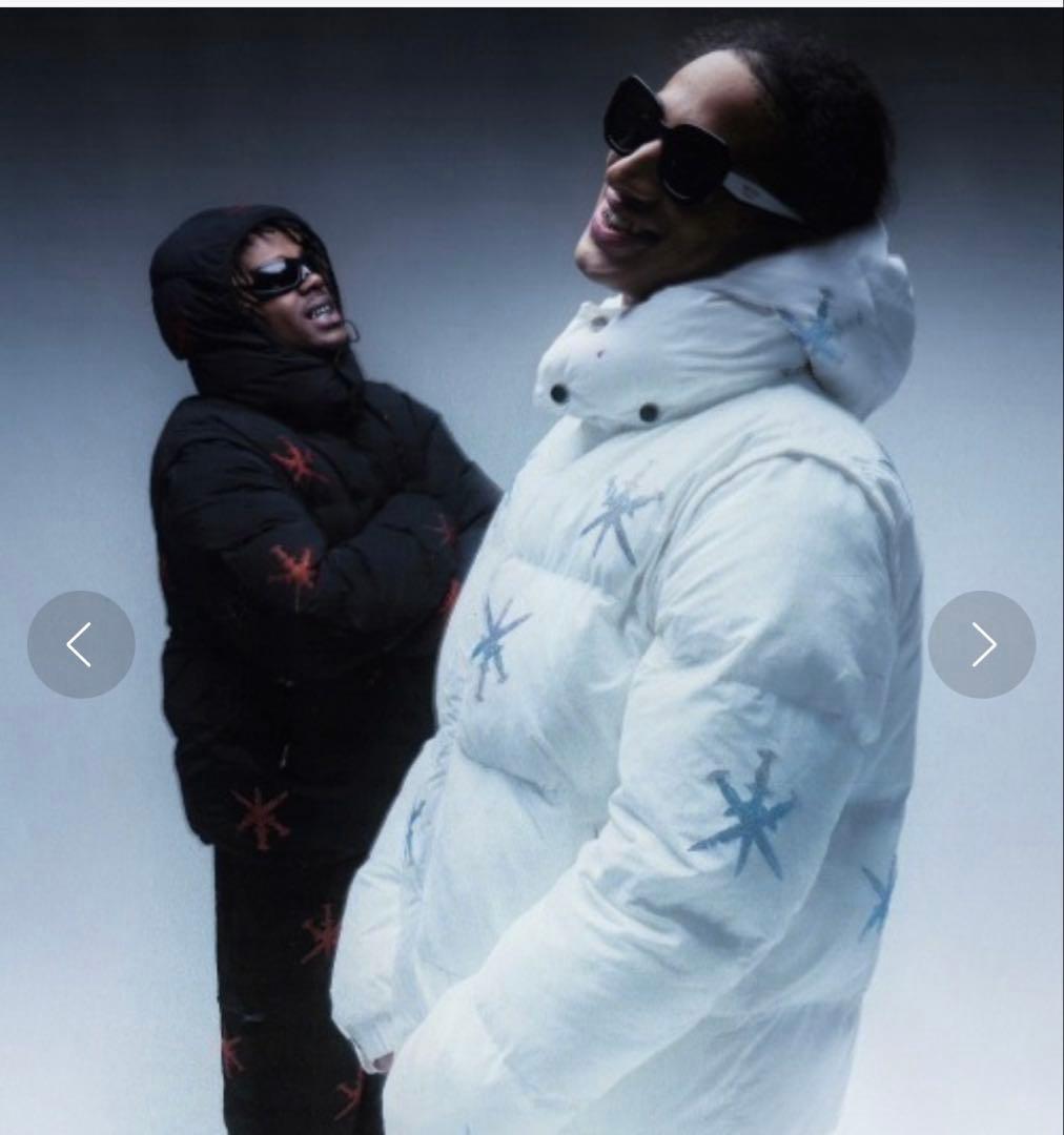 UNKNOWN LONDON ダウンジャケット ストーン付き