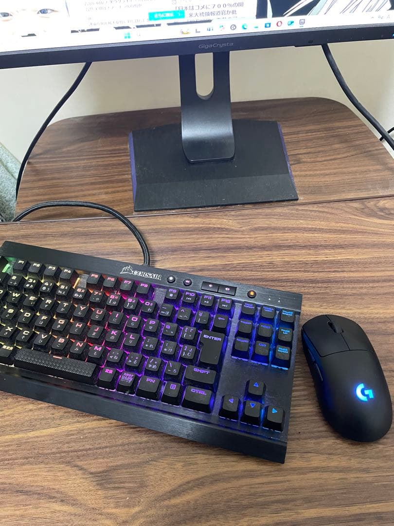 キーボードマウスセット Corsair K65 Logicool GPRO