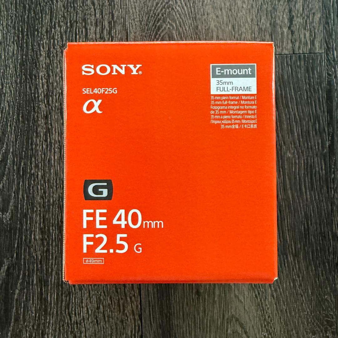 レンズ(単焦点) SONY FE40mm F2.5G SEL40F25G
