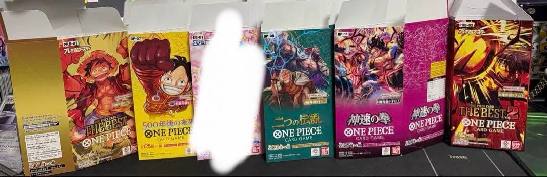 ONE PIECE カードゲーム 空箱　11種類　７１箱分　希望枚数コメントへ