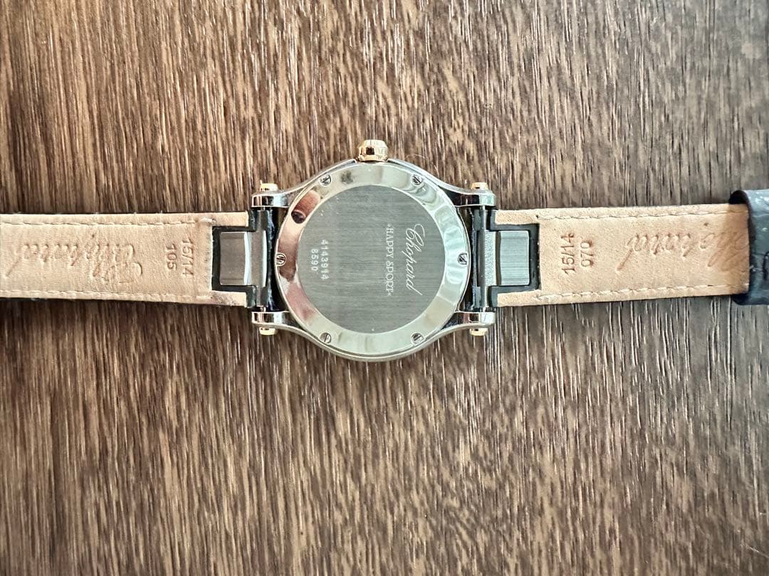 【替えベルト、証明書付】ショパールハッピースポーツ 278590-6001