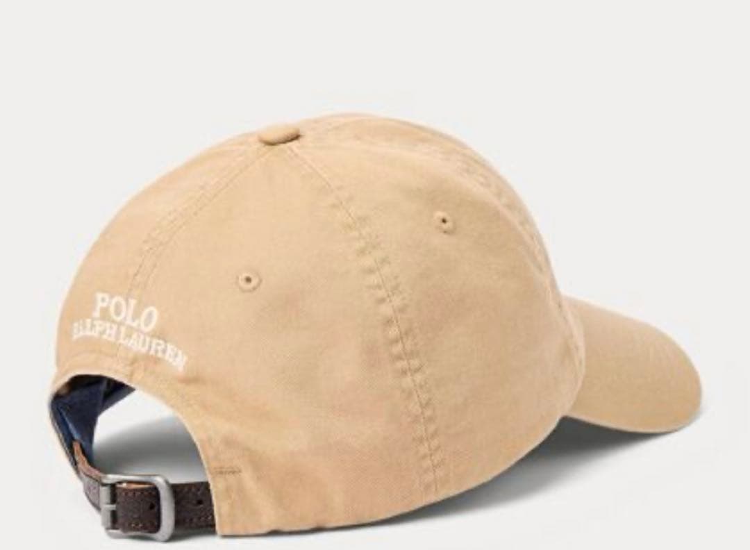 美品　ポロラルフローレン　ポロベアキャップ　ベージュ　ユニセックス