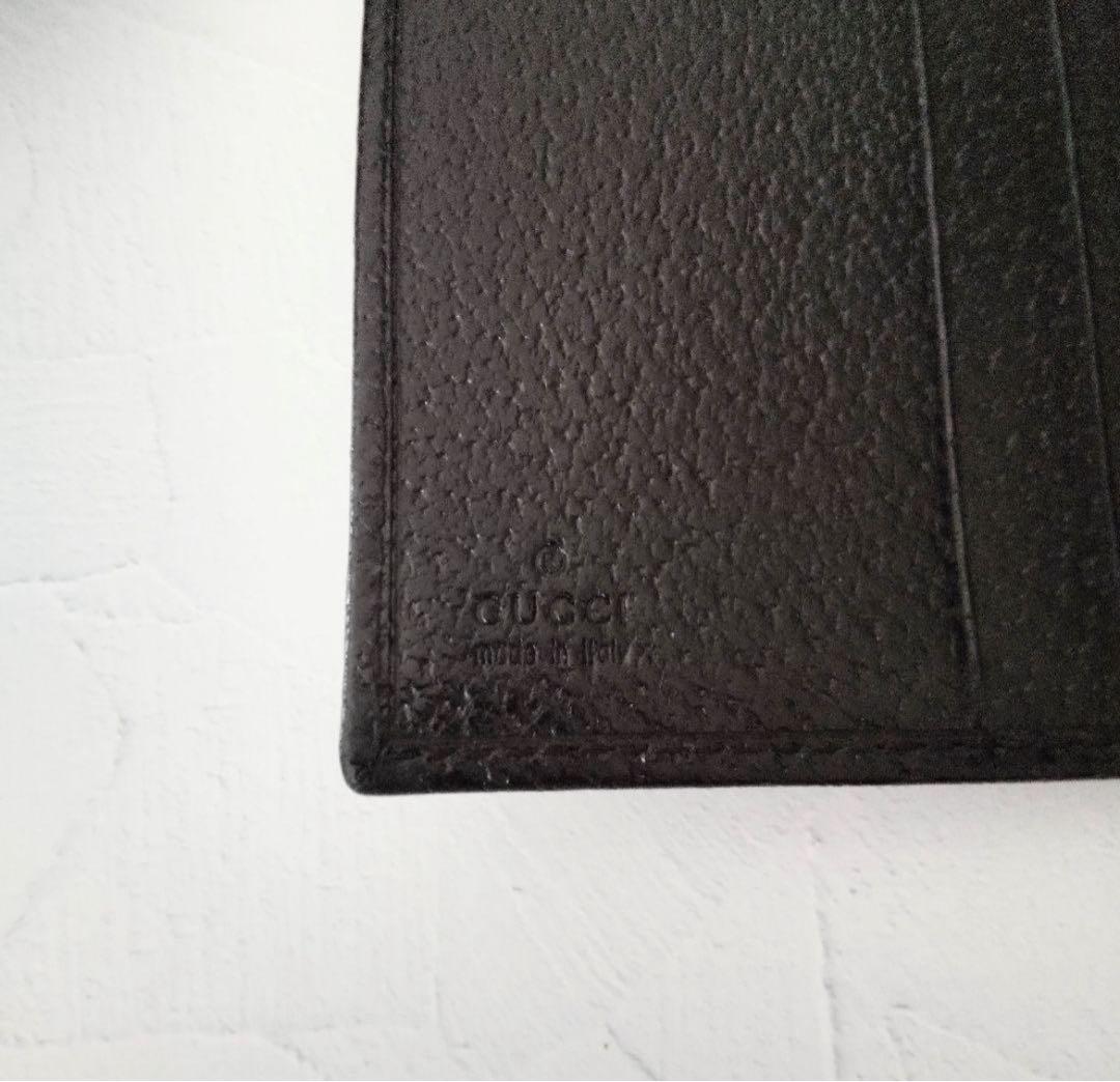 ☆値引中☆財布 メンズ 二ツ折リ ブランド グッチ ロゴクリップ 黒