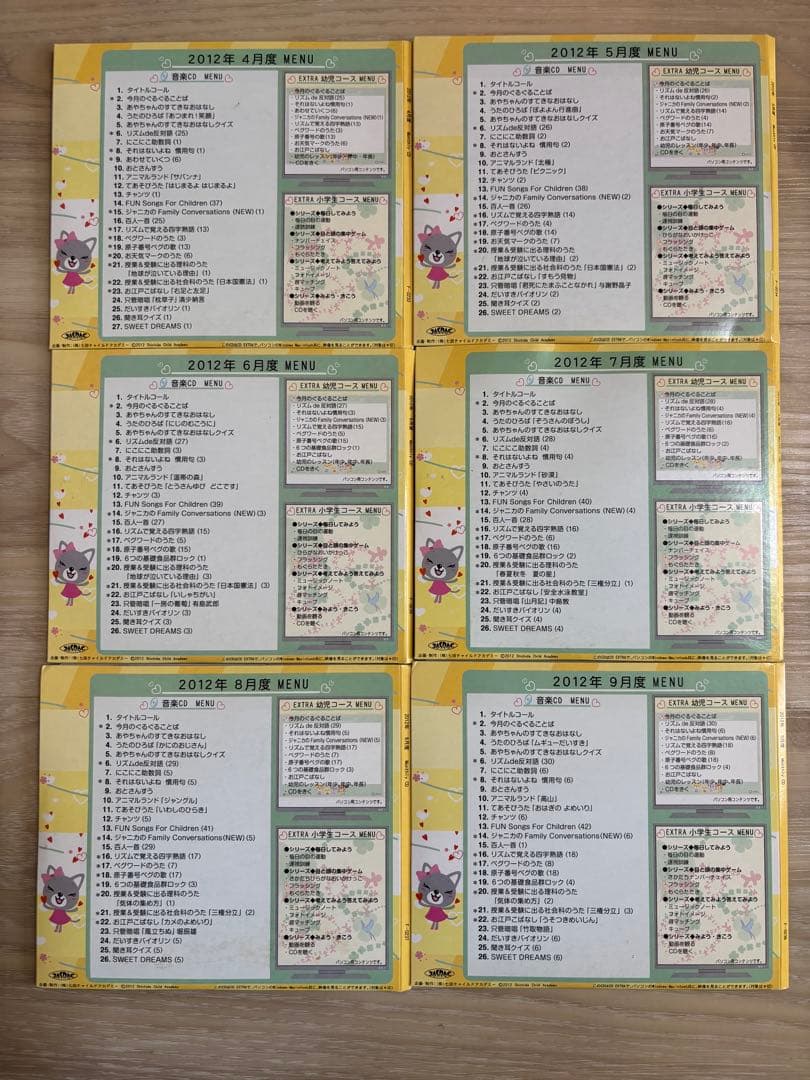 【6日、7日限定価格】七田式ドッツセット フラッシュカード マンスリーCD12枚