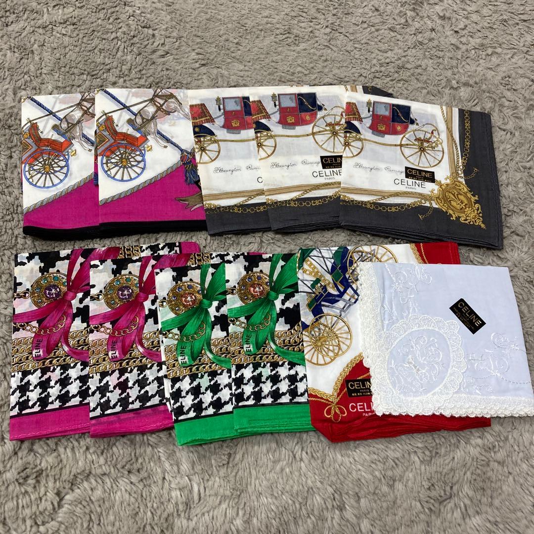セリーヌ　ハンカチ　まとめ売り　11枚