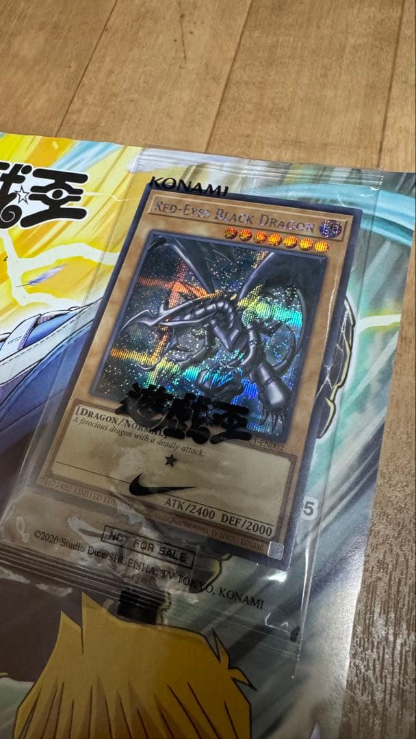 レッドアイズ・ブラックドラゴン ナイキロゴ付き