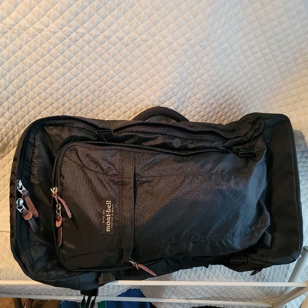 mont-bell 3WAY 旅行用バックパック 黒　大容量　ユーズド品