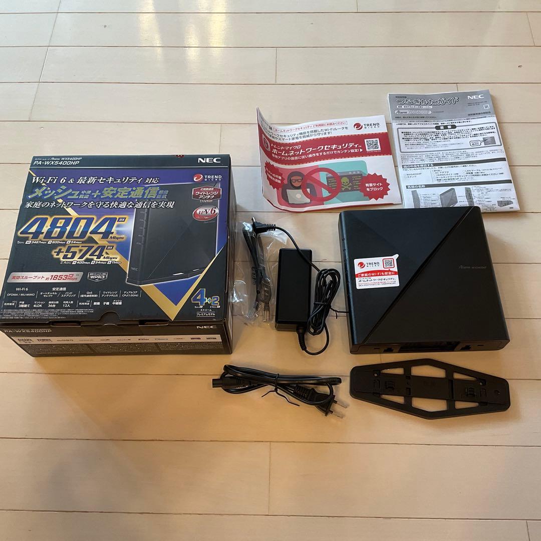 NEC Aterm PA-WX5400HP Wi-Fi 6 ルーター