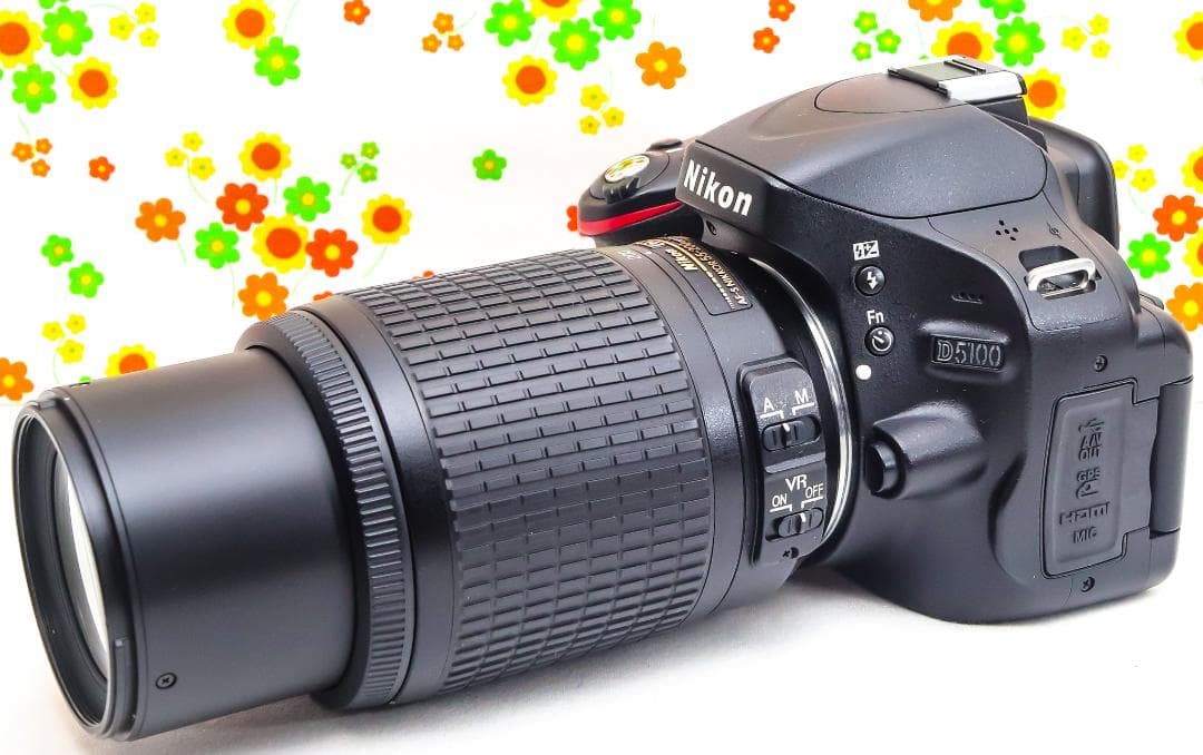 ニコン Nikon D5100☆望遠レンズセット☆スマホに送れる！☆一眼レフ