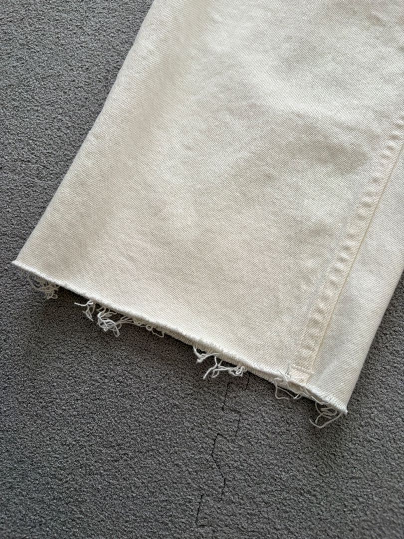 YANUK/ヤヌーク 別注 LEA ストレートホワイトデニム　23