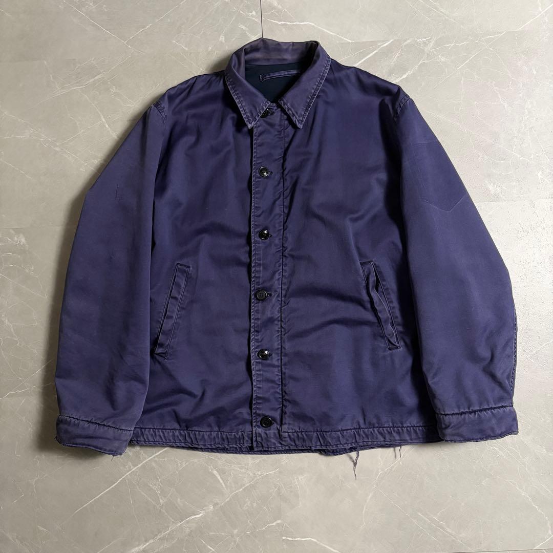 US NAVY ユーティリティジャケット 60s ナス紺　実物　ミリタリー