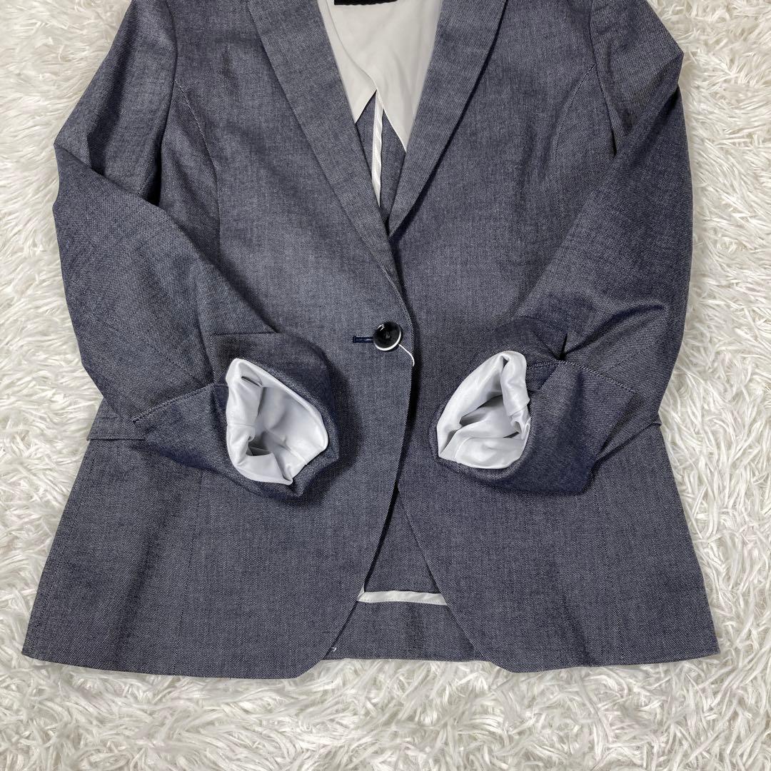 【未使用タグ付き品】コットンオックステーラー セットアップスーツ　ウォッシャブル