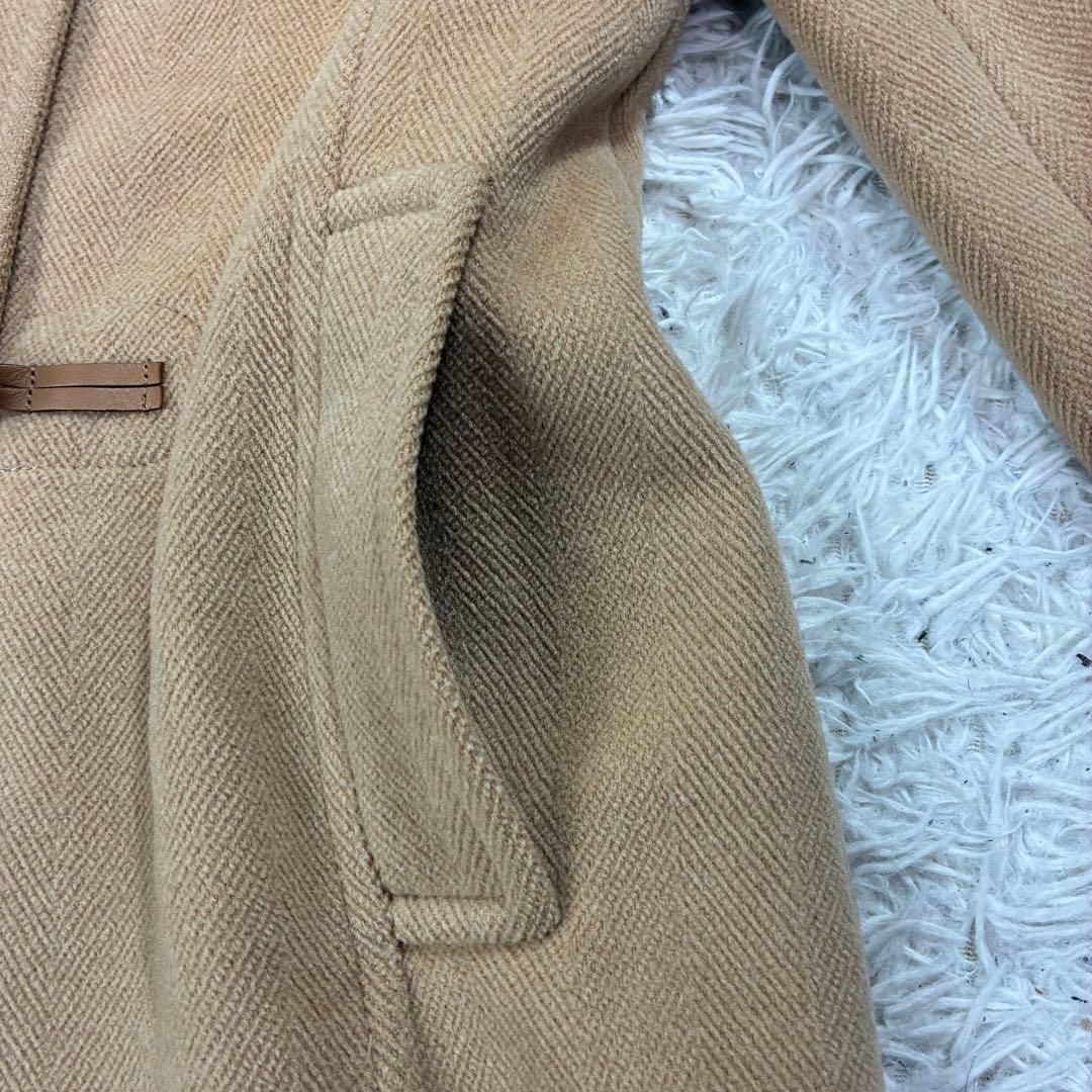 美品✨Burberry ダッフルコート ヘリンボーン ウール ノバチェック L