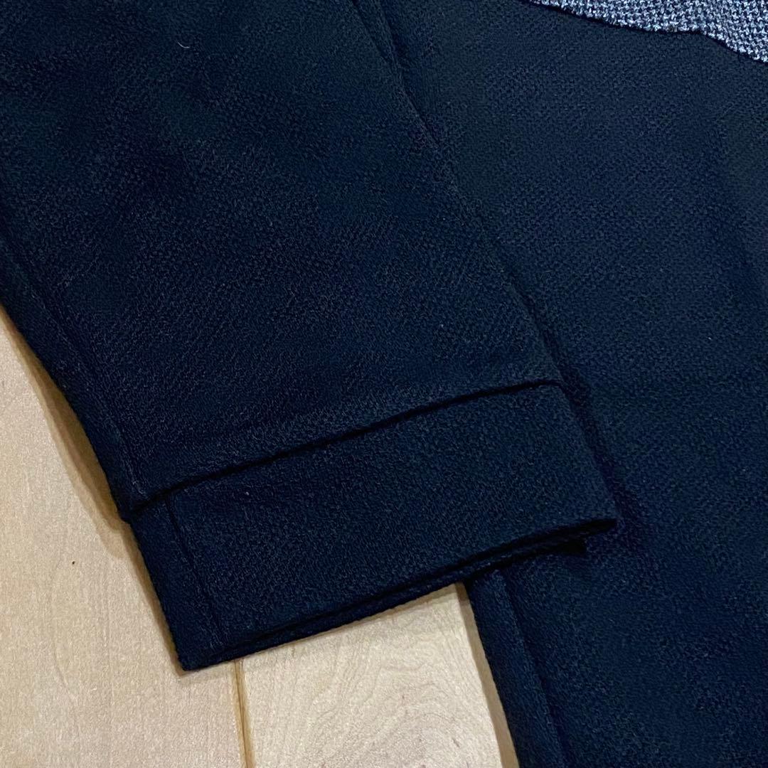 【美品】ブラックレーベルクレストブリッジ ニットソー　黒xグレー　M