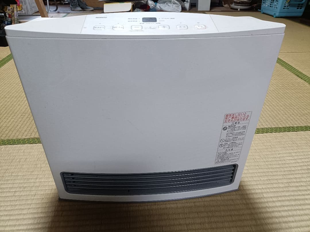 ⭐ ノーリツ ガスファンヒータ 都市ガス13A ガスホース付き