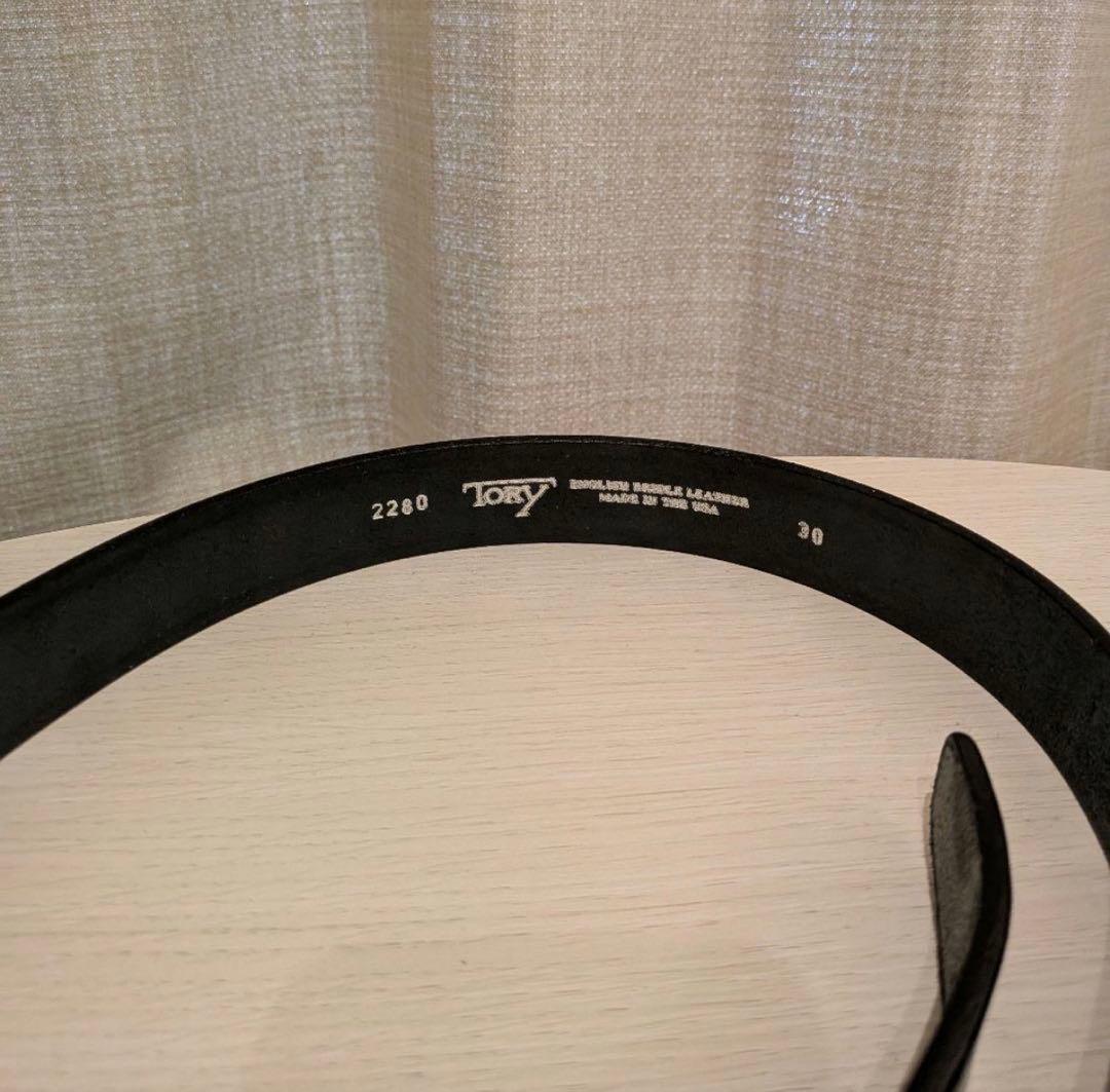 TORY LEATHER/トリーレザーベルト/30ブラック