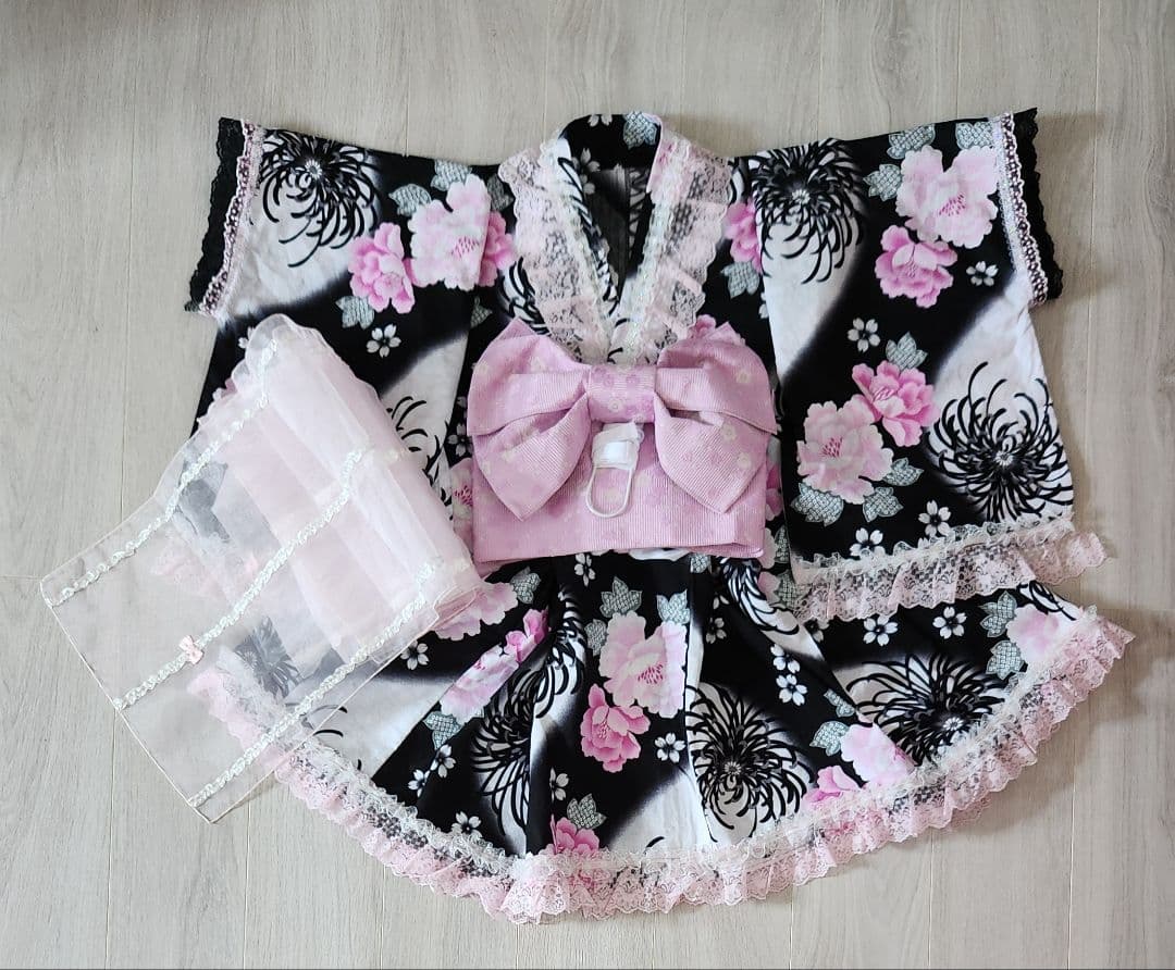 浴衣ドレス✨姫ギャル♡量産型♡地雷♡ふわ甘