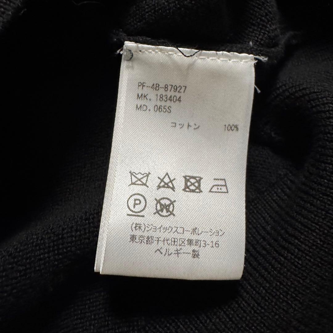 【美品】ポールスミス クルーネック ニット セーター ブラック 鯉 花柄 S