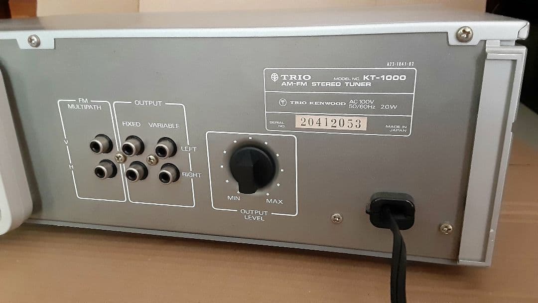 TRIO KT-1000 FM/AM チューナー