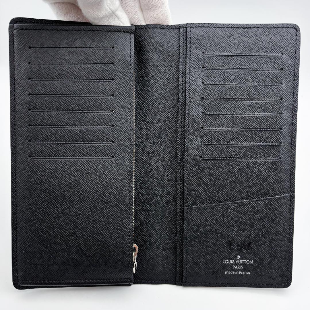 【極美品】ルイヴィトン ポルトフォイユ・ブラザ タイガ ノアール ブラック長財布