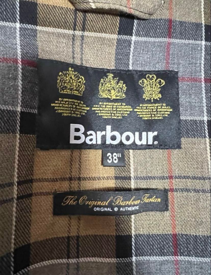 Barbour ネイビー モッズコート