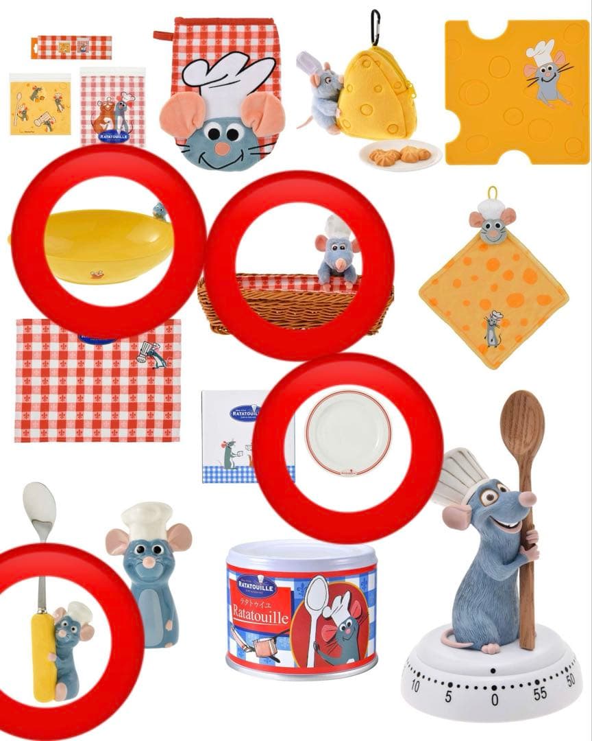 レミーのおいしいレストラン　カラトリーケースとスプーンとお皿の4点セット