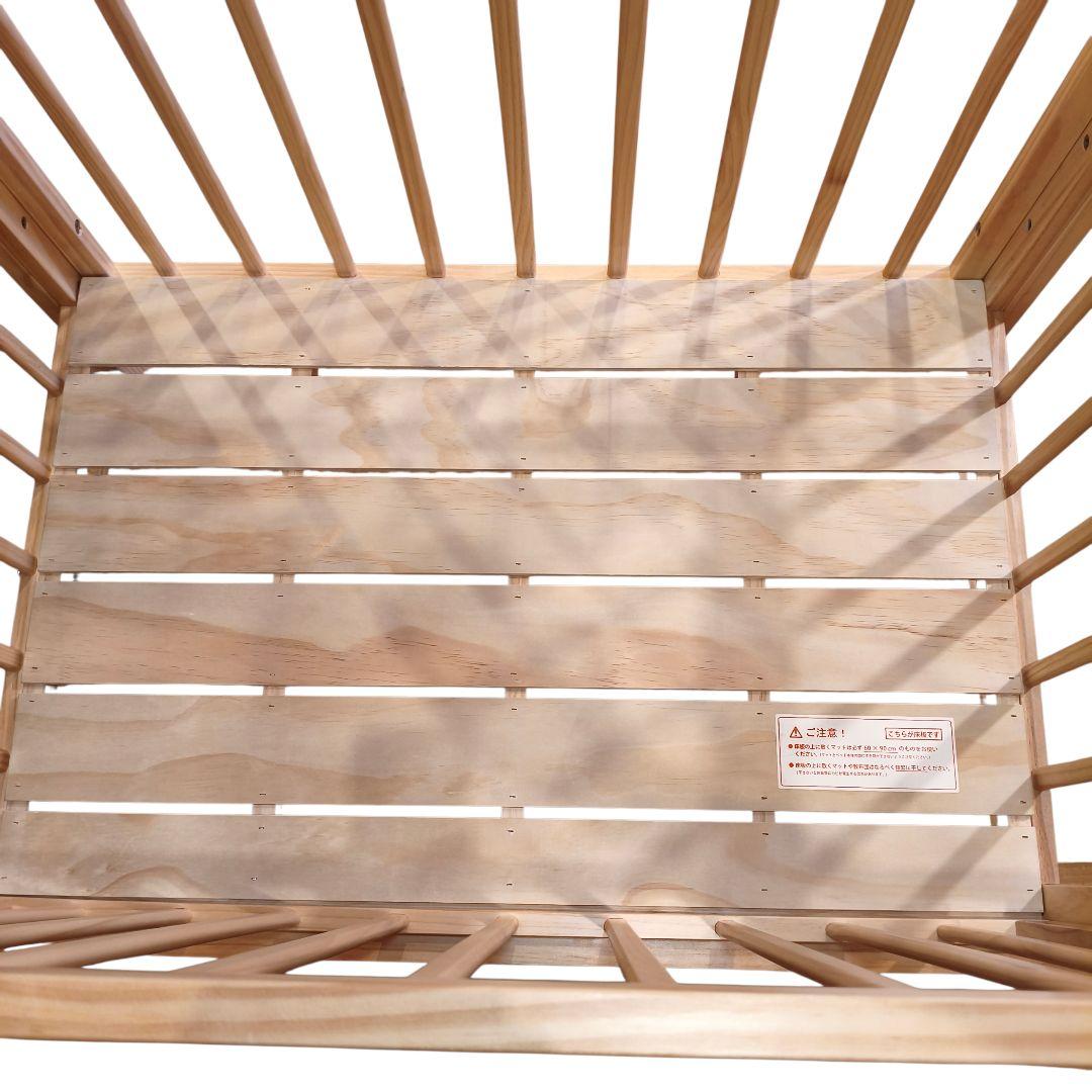 大和屋 そいねーる ミニベビーベッド ナチュラル 添い寝 延長ベルト・説明書付