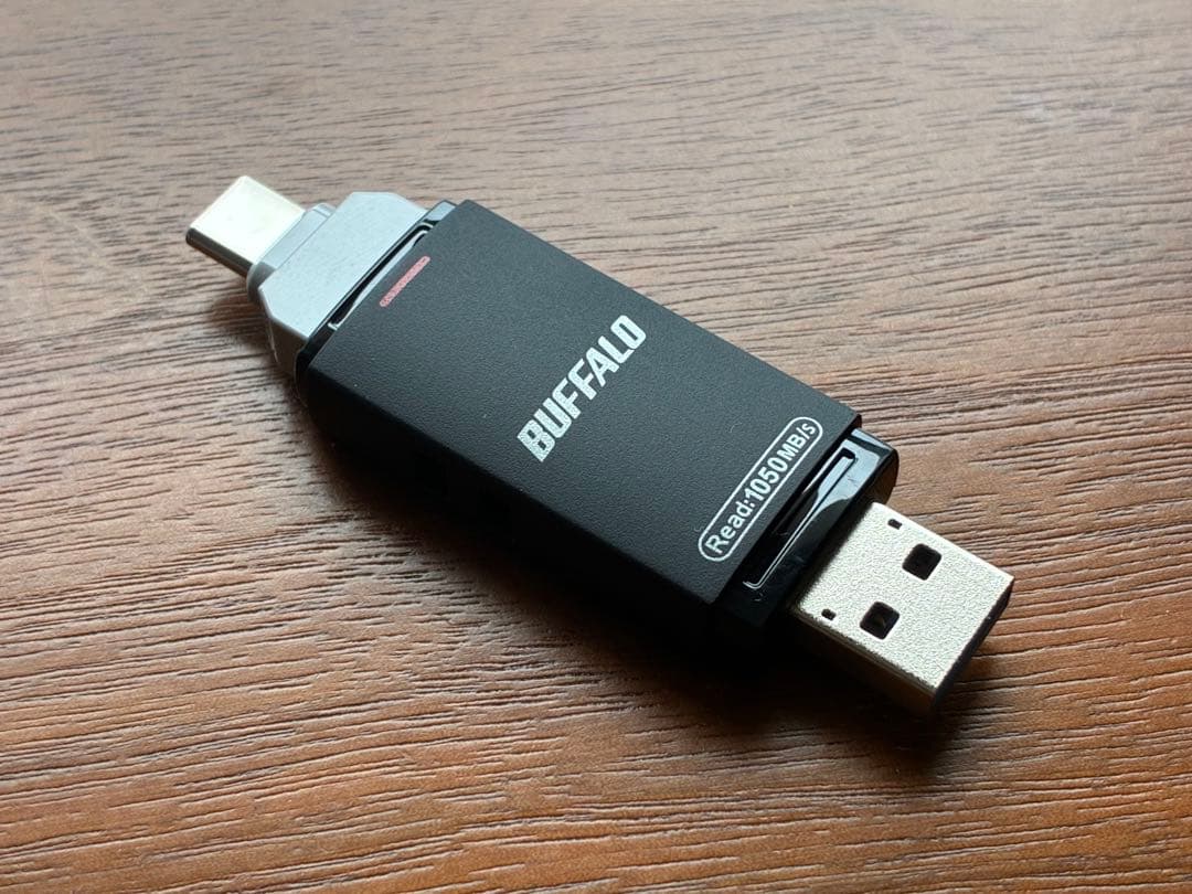 バッファロー SSD-SDH500U3BA/N （外付けSSD 500GB）