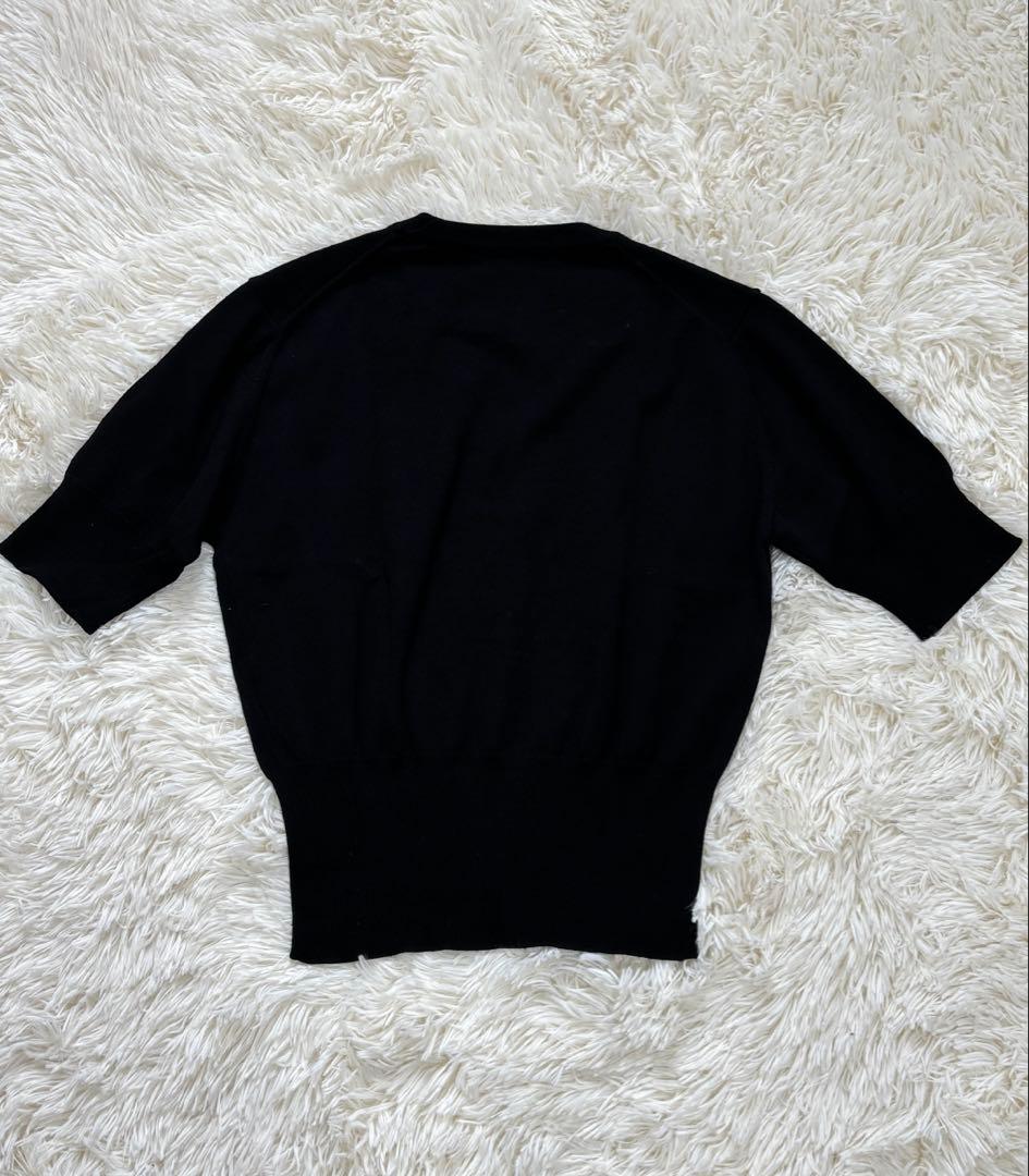 【美品】ヴィヴィアンウエストウッド 半袖 ニット オーブ ウール 黒