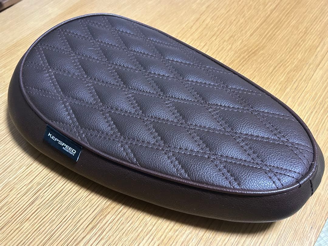 KEPSPEED製 スーパーカブ用 シングルシート ダイヤカットブラウン